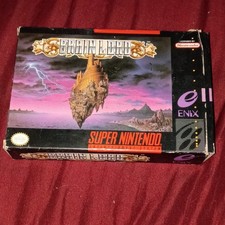 Enix Brain Lord Super Nintendo SNES Game Box Manual Included