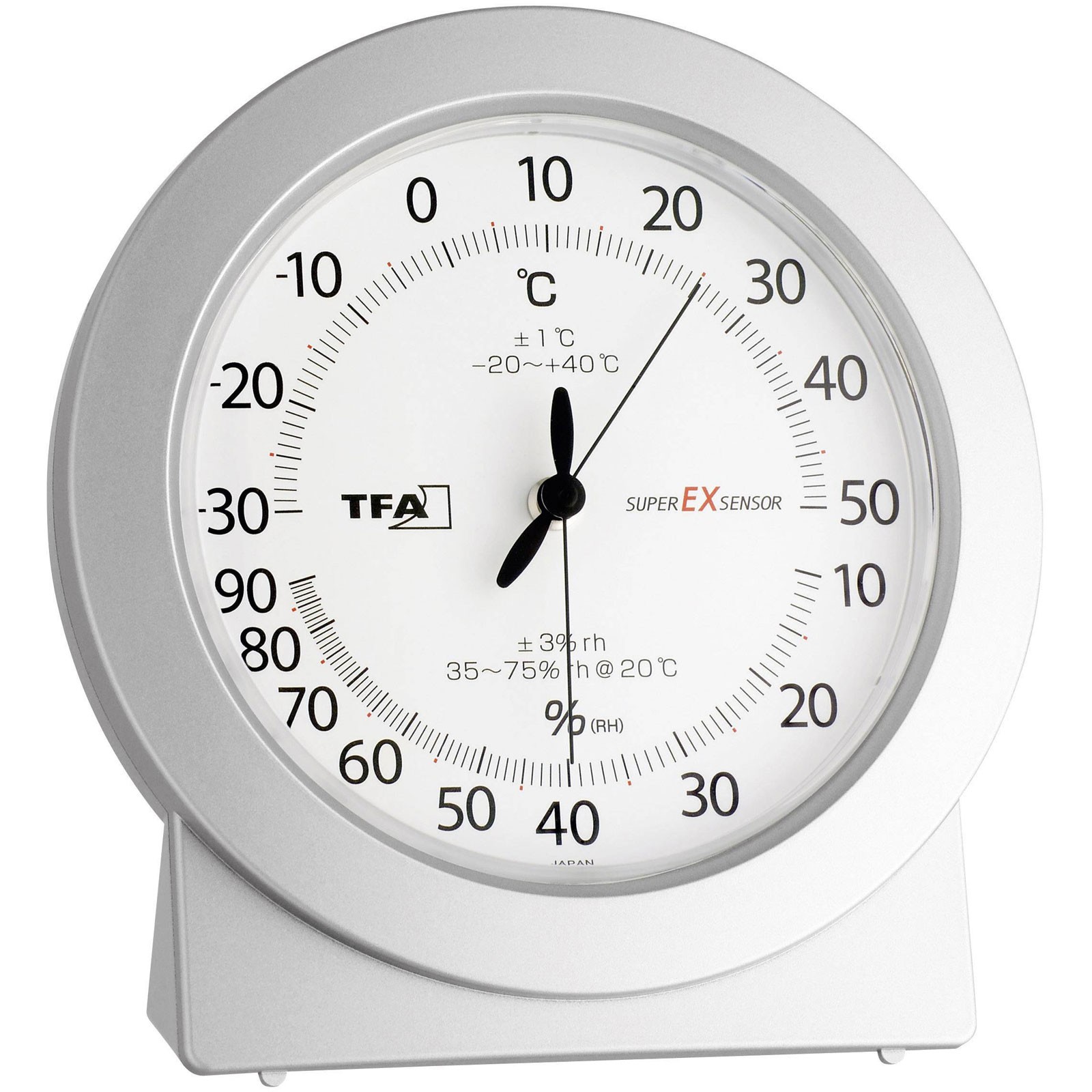 TFA Dostmann Analogue Thermo-Hygrometer Precision Display