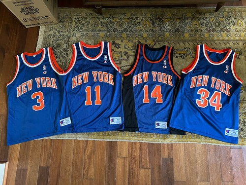 Vintage New York Knicks Champion Jersey bundle Lot 3 X Size 40 And 1 X 44