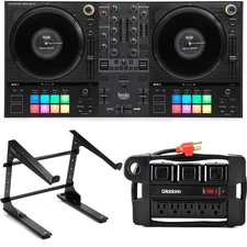 Hercules DJ DJControl Inpulse T7 2-deck Motorized DJ Controllerand Laptop Stand