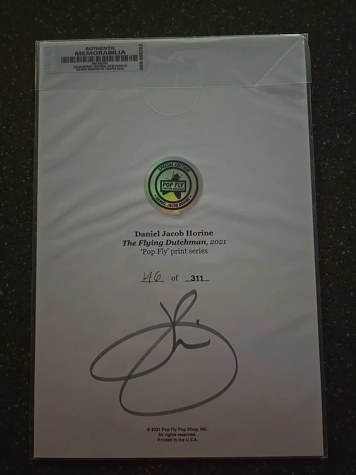 Flying Dutchman Honus Wagner Pop Fly Shop Art Signed By Daniel Horine 146/311 - Image 2 of 4