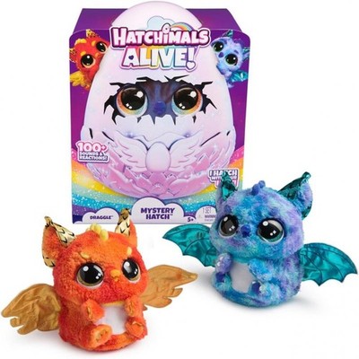 Hatchimals Alive Mystery Draggle Drachen Ei selbstschlüpfend 25 cm interaktiv