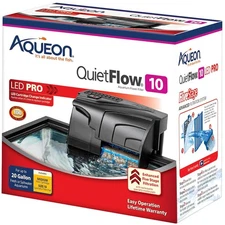 QuietFlow 10 LED PRO Aquarium Filter for Up to 20 Gallon Tanks - Ultra Quiet