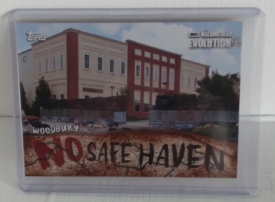 2017 Topps Walking Dead Evolution No Safe Haven Rust Parallel #'d 52/99