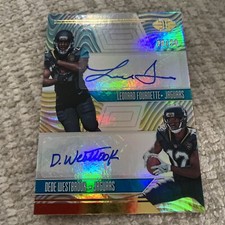 2017  ILLUSIONS Leonard Fournette Dede Westbrook Auto Rookie 20/20 EBAY 1/1