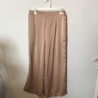 Pretty Garden Brand PANTS and blouse set Silky Gold Tan size XL NWT — photo 2