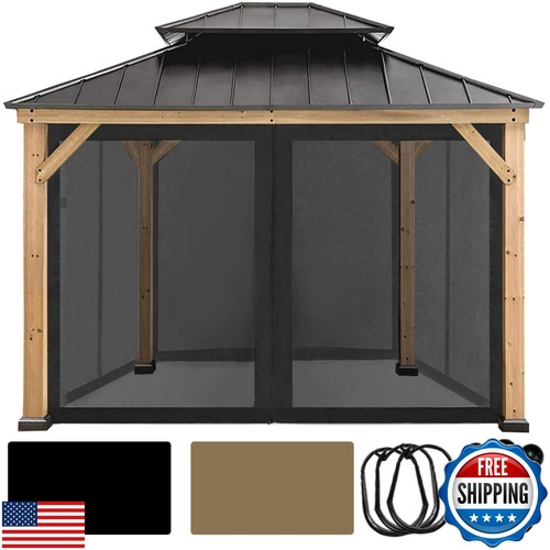 Coastshade Gazebo Canopy Mesh Walls Replacement 8x8 Gazebo Pergola Mosquito S