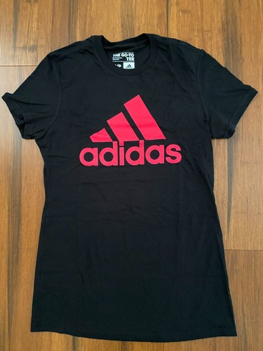 red adidas logo shirt