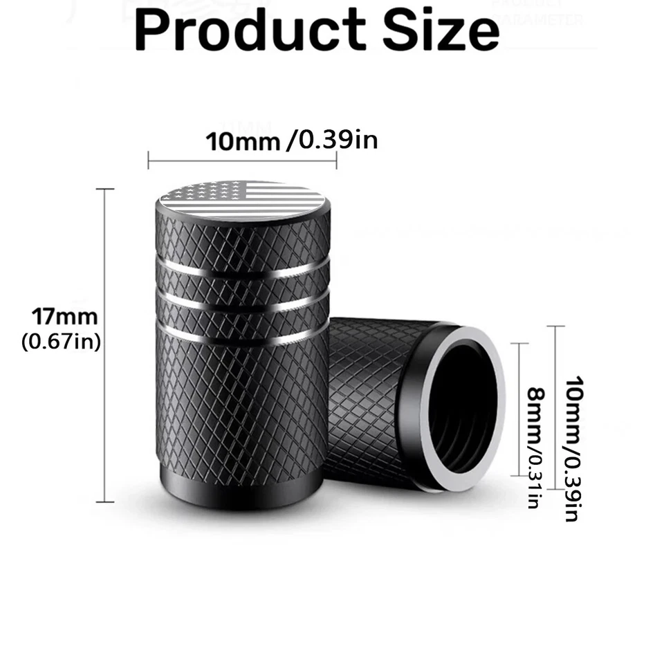 Крышка на шток клапана автомобильной шины 4 шт для Chevrolet RAM GMC Ford серии F для Jeep - Изображение 2 из 4