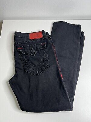 RARE True Religion Men's 38x34 Ricky Super T Black Denim RARE True Religion Men's 38x34 Ricky Super T Black Denim