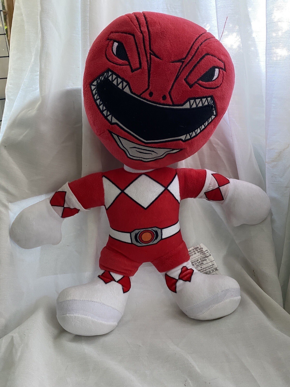 Power Ranger Pillow Mighty Morphin Power Rangers Big Head Plush Pillow Red Rangers Appox 20 ...