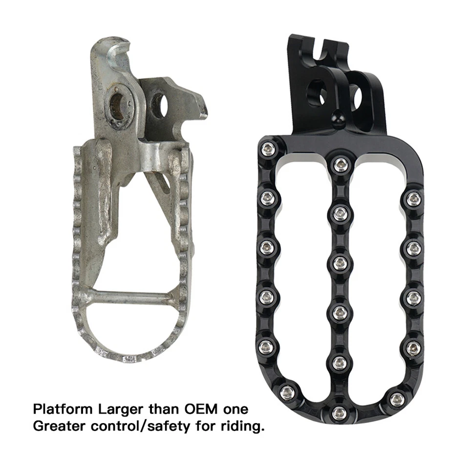 Reposapiés anchos Billet CNC reposapiés para Honda CRF450L 2019-23 CRF250L 2012-2021 Foto 2 de 4