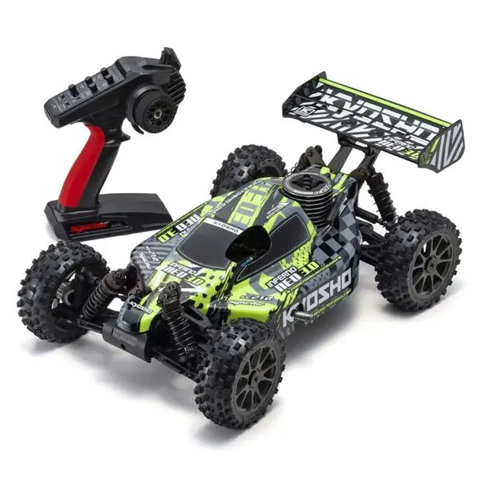 Kyosho 33012T6 INFERNO NEO 3.0 Type 6 Yellow 1/8 GP 4WD Racing Buggy RTR - Image 2 of 4