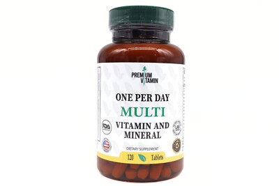 One Per Day Multi Vitamin & Mineral by Premium Vitamin | 120 Ct