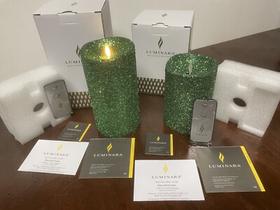 LOT NEW 2 Luminara Real Flameless Candle 7