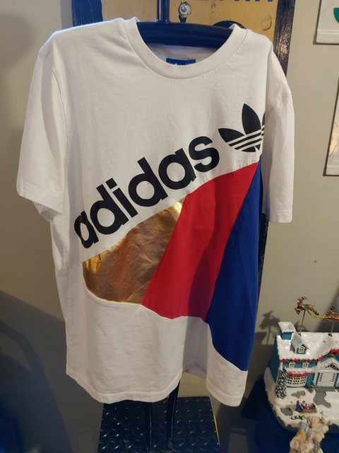 adidas gold foil t shirt