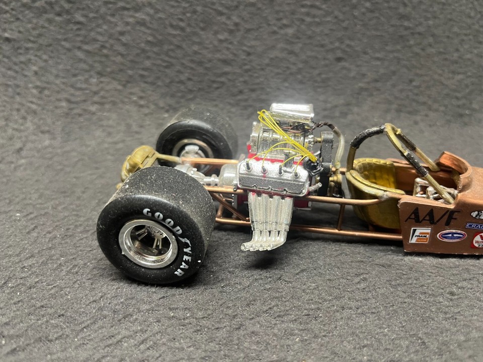 AMT Copperhead Dragster Rear-Engine Model 1/25 Hemi Blower Engine Drag ...