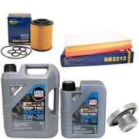 MotoröL Filter Set 5W-30 6 Liter + ÖLablassschraube FüR Opel Astra H 1.7 Cdti