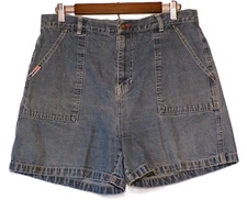 Montana Blues Jean Company Juniors Size 13 Denim Bermuda Shorts  Medium Wash