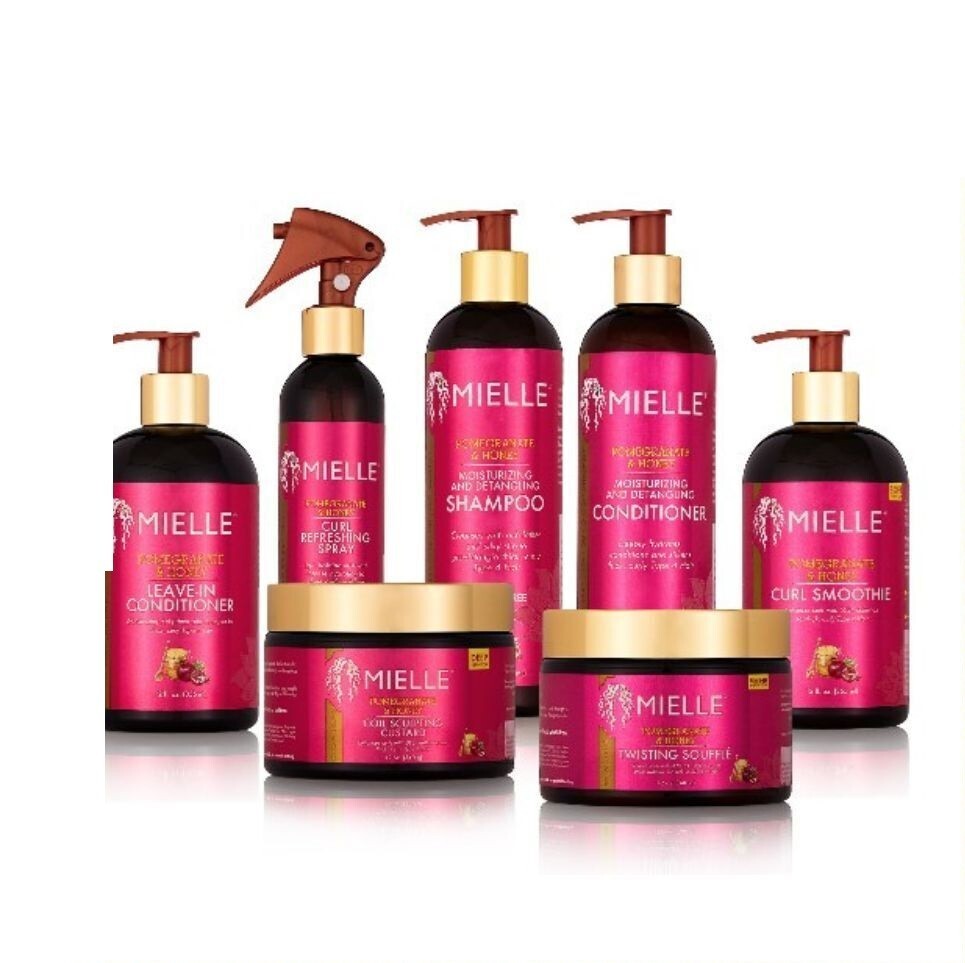 MIELLE ORGANICS GRANADA Y MIEL - PRODUCTOS PARA EL CUIDADO DEL CABELLO - GAMA COMPLETA - ¡ENVÍO RÁPIDO AL REINO UNIDO!!