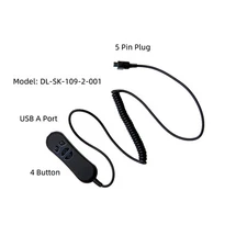 4 Button 5 Pin Hand Control Remote for Lift Chair Power Recliner Electric Sofa