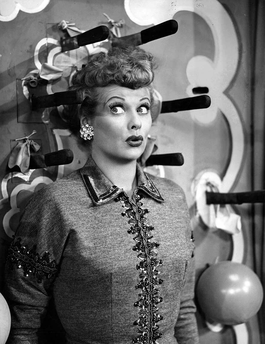 I Love Lucy 1951 Lucille Ball Lucy Ricardo knife board target