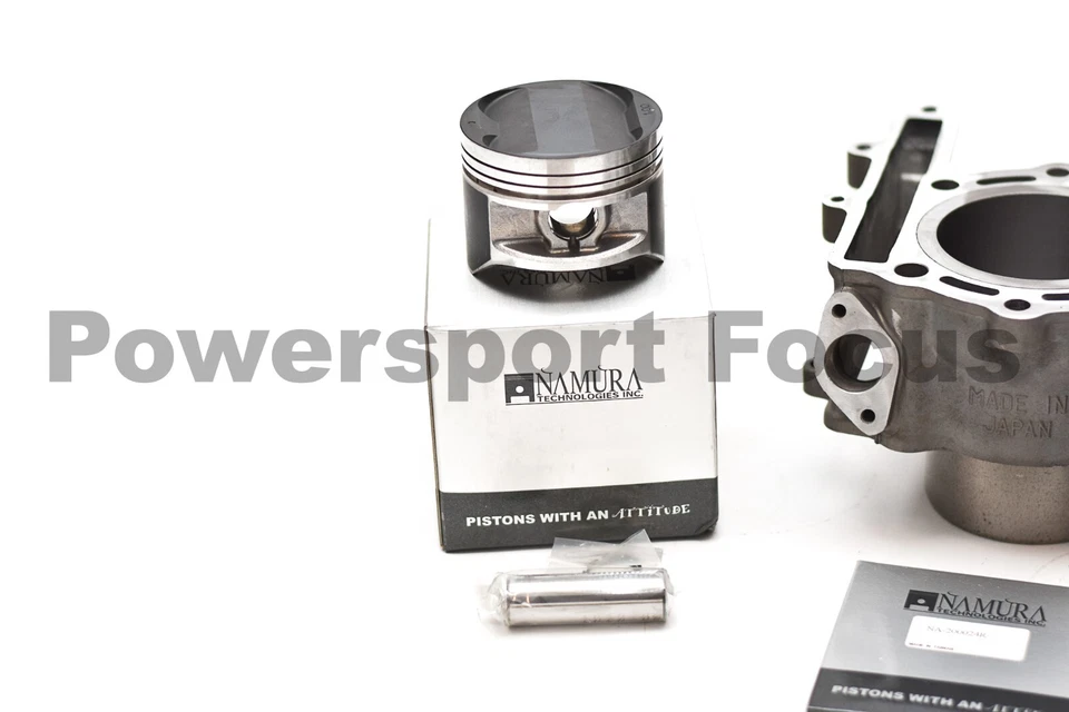 Jarra de cilindro Kawasaki Mojave KLR 250 1987-2005 OEM con pistón nuevo y kit de extremo superior Foto 4 de 4