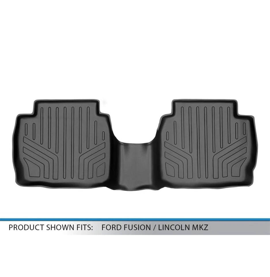 Alfombrillas MAXLINER B0133 para Ford Fusion/Lincoln MKZ, 2013-2017 segunda fila, negras Foto 3 de 4
