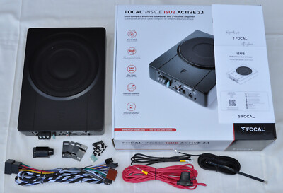 FOCAL ISUB ACTIVE 2.1 SUBWOOFER 260W MAX + 2-CHANNEL AMPLIFIER + REMOTE CONTROL