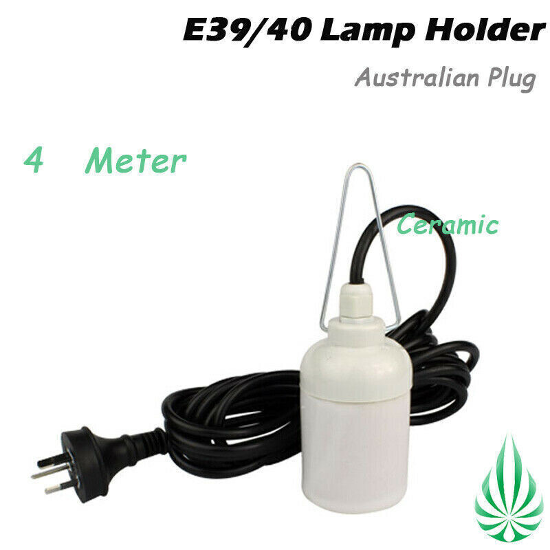 Auatralia Plug 4 Meter E40 Ceramic CFL Lamp Holder Hydroponics Grow ...