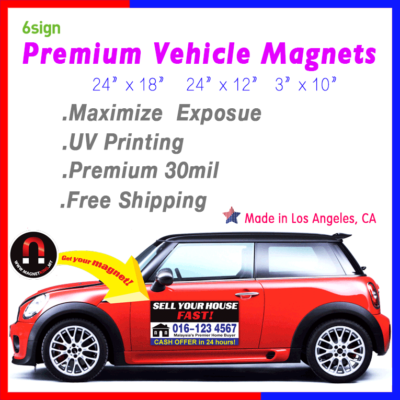 #ad #ad 24quot; x 18quot; Custom Full Color Printed Auto Truck Car Magnet Advertise Signs 2 pcs $49.00