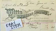 1900 Witte Hardware Company St. Louis Mo. billhead