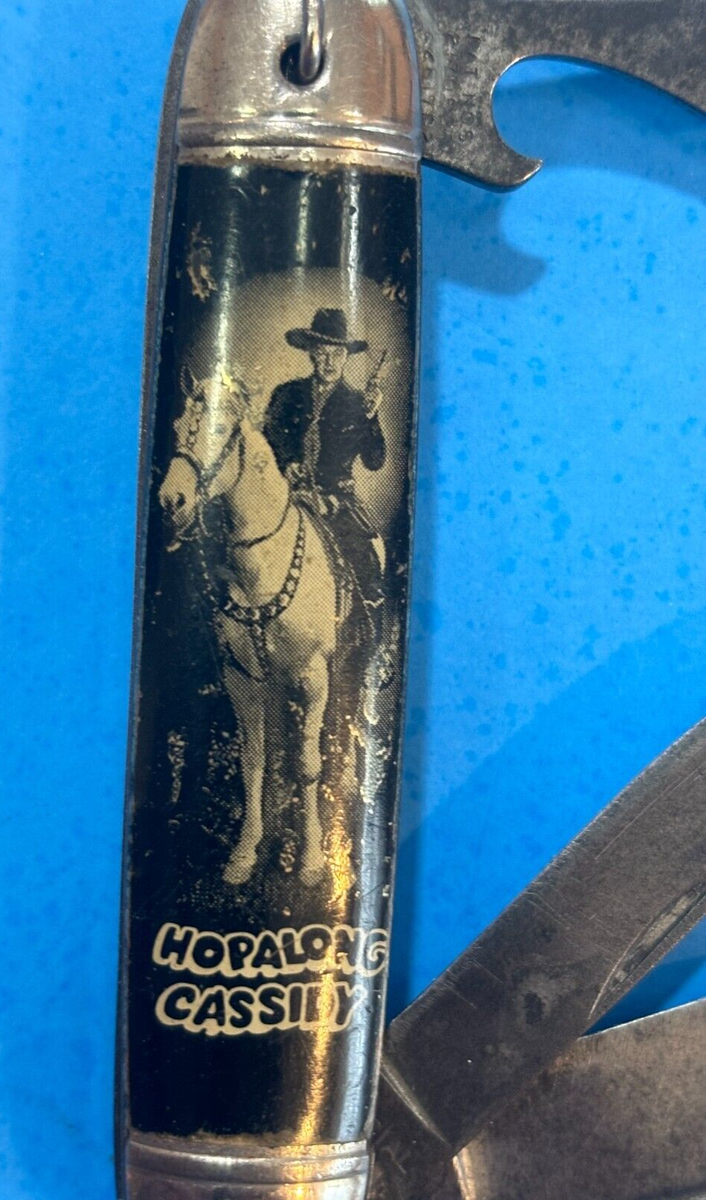 Vintage HOPALONG CASSIDY 3 Blade Folding POCKET KNIFE by Hammer | eBay