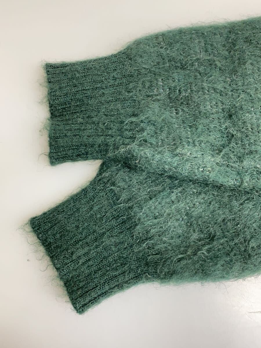 Needles Cardigan (Thick Argyle Pattern XS Mohair Green LQ272 Needles Cardigan (Thick Argyle Pattern XS Mohair Green LQ272
