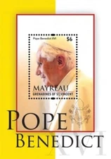 Mayreau 2011 - Pope Benedict XVI - Souvenir Sheet - MNH