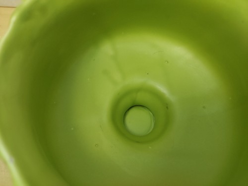 Vintage Green Specked Enesco Pedestal Planter - Picture 8 of 12
