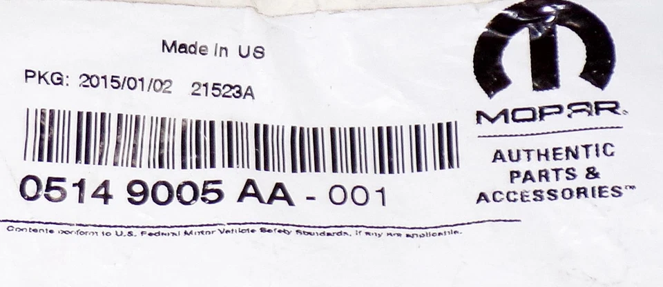 05149005AA Nuevo sensor de oxígeno izquierdo Mopar OEM para Dodge Durango 2004 Foto 2 de 3