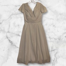 Love Wedding bridesmaid dress Champagne short sleeve Mid Length See Pics 298