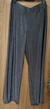 Nwt silver shimmer wide leg trousers plus size 24