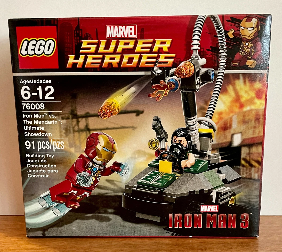 LEGO 76008 Marvel Iron Man Vs. The Mandarin Ultimate Showdown New
