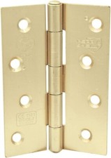 10 Pack 75mm CE7 Certifire Fire Door Hinges Electro Brass Shield Grade FD30/60