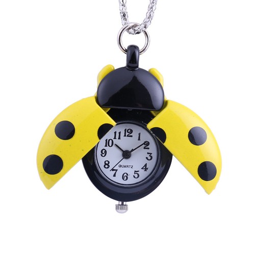 European and American Jewelry Creative Small Seven-Star Ladybug Pocket Watch - Picture 31 of 33