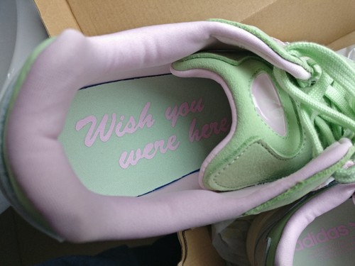 Adidas Yung-96 Chasm UK Size 9.5 Men Light Green Pink Running Shoes EE8008 - Picture 7 of 8