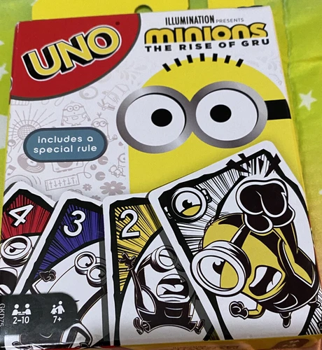 Illumination Presents Minions The Rise Of Gru Uno Cards NEW