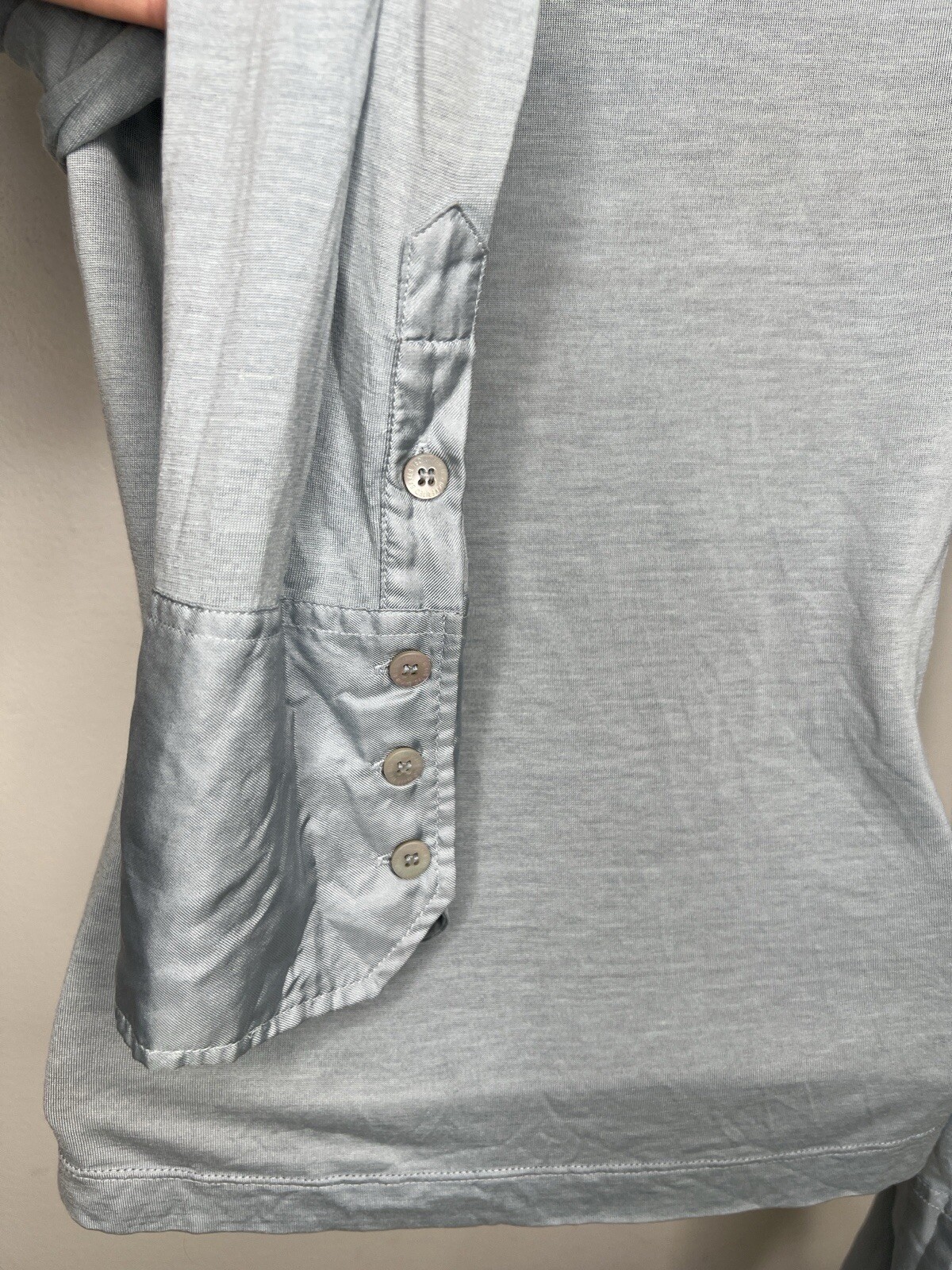 Ted Baker Pleated Button Down Collared Silk Linen… - image 3