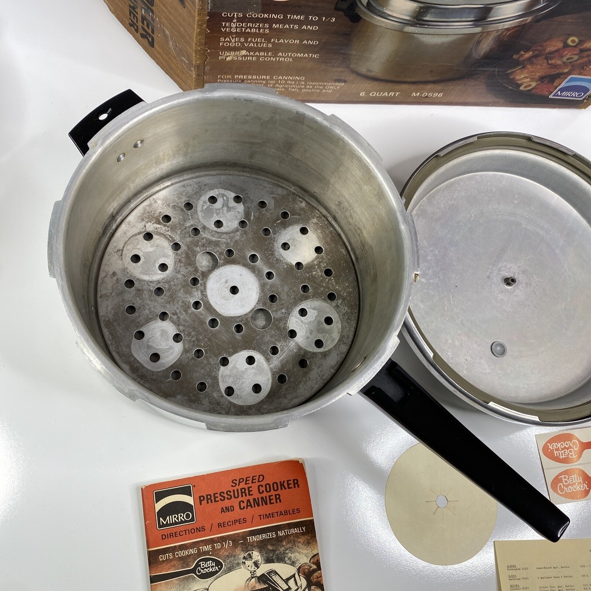 Mirro Deluxe Pressure Cooker & Canner 6 Quarts (7 Pint Jars) Box