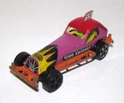 Vintage Corgi Rockets Todd Sweeney Stock Car in Pink, Red & Orange VG/EXC