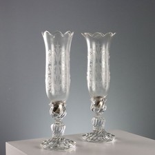 Candelieri Antichi Cristallo di Baccarat Decoro Francia XX Secolo Originali