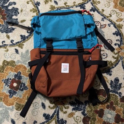 Topo Designs Rover Pack Classic Backpack Turquoise Clay Nylon Cordura