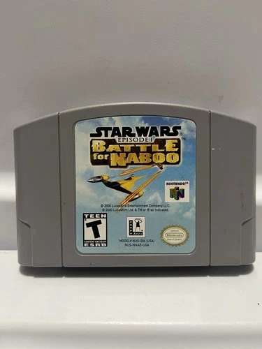 Star Wars Episode 1: Battle for Naboo Nintendo 64 N64 Authentic, Tested, Clean